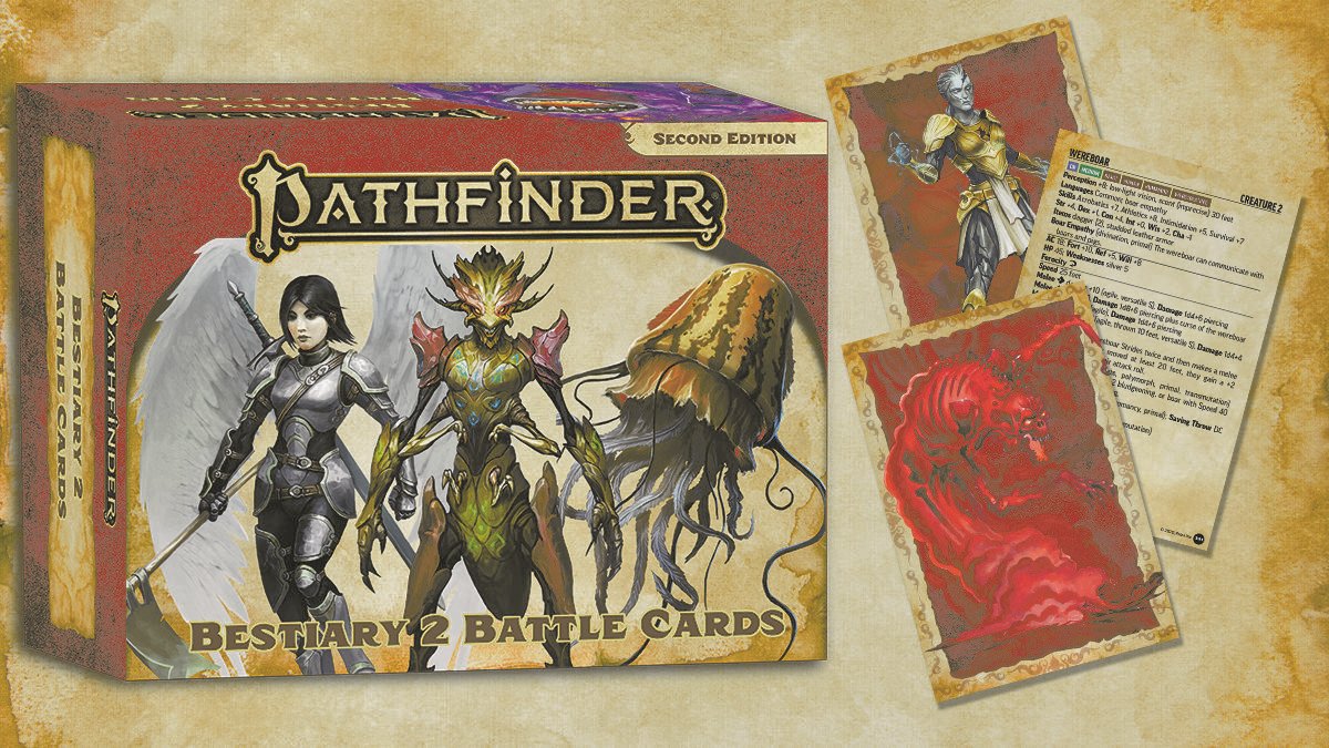 Pathfinder Bestiary 2 Battle Cards