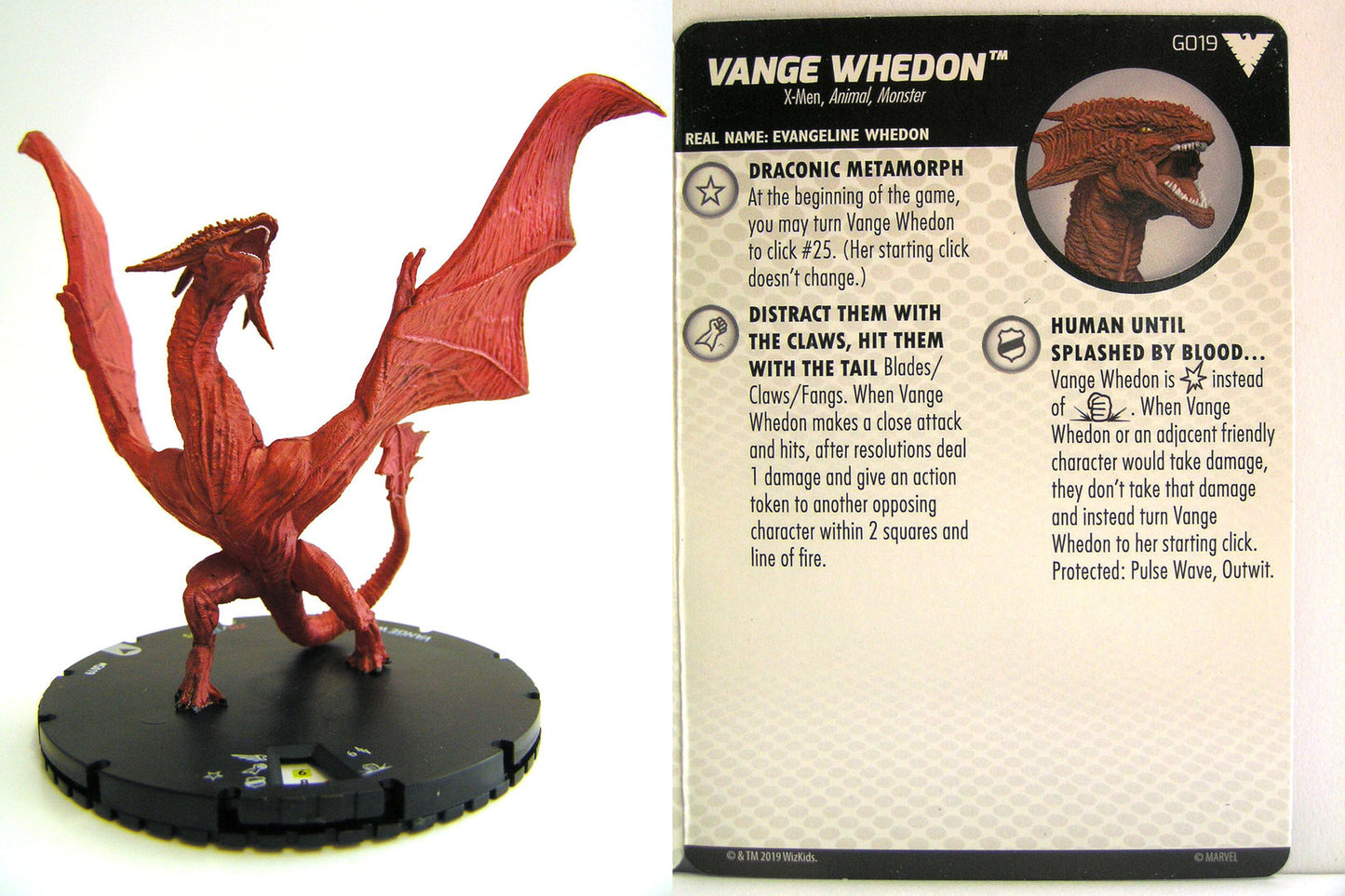 Heroclix - Marvel Animated X-Men Dark Phoenix Saga - VANGE WHEDON #G019