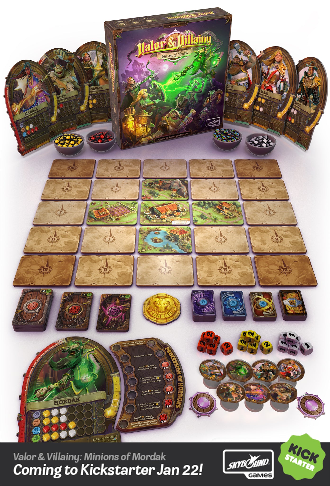 Valor & Villainy Minions of Mordak Board Game