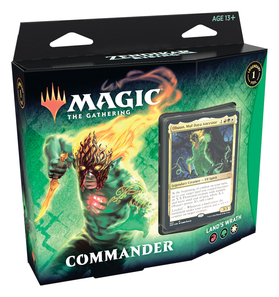 Magic: The Gathering Zendikar Commander Deck 1 Lands Wrath
