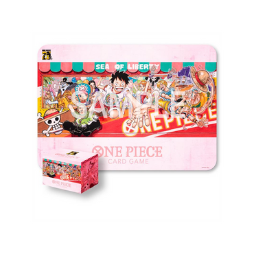 One Piece Card Game: Playmat and Card Case Set -25th Edition