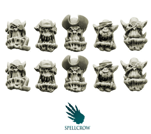 Orcs Bulky Freebooters Heads
