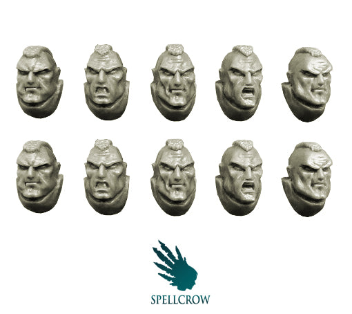 Space Knights Marines Heads