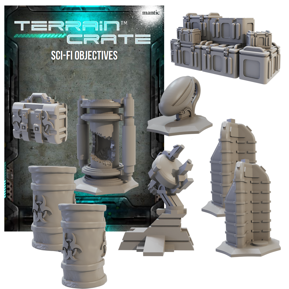 Terrain Crate: Sci-fi objectives