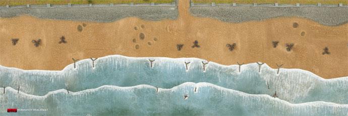 Flames of War D-Day Beach Landing Mat
