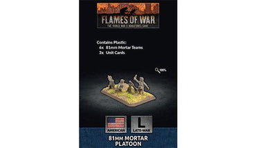 Flames of War 81mm Mortar Platoon (x6 plastic mortar teams)