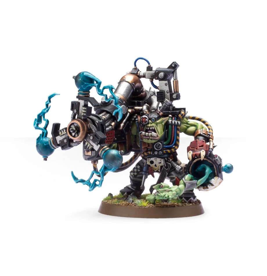 ORKS: BIG MEK WITH SHOKK ATTACK GUN (D)