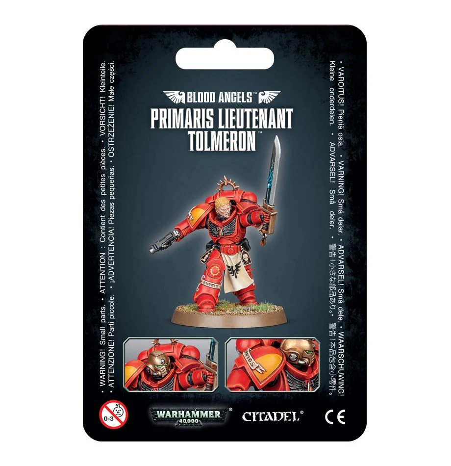 SPACE MARINES BLOOD ANGELS PRIMARIS LIEUTENANT TOLMERON (D)