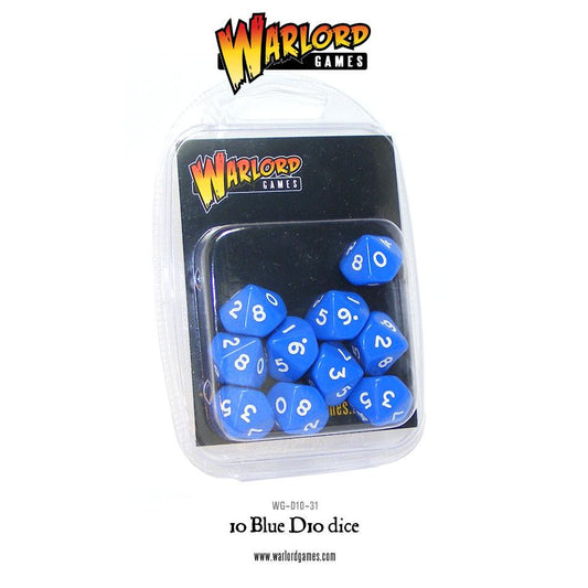 Bolt Action:  D10 Dice Pack - Blue (10)