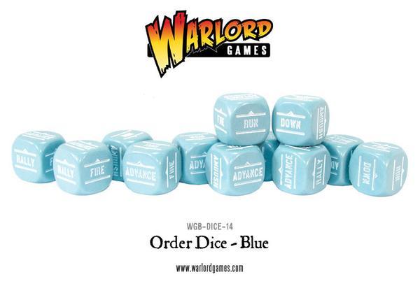 Bolt Action Order Dice pack - Blue (EL)