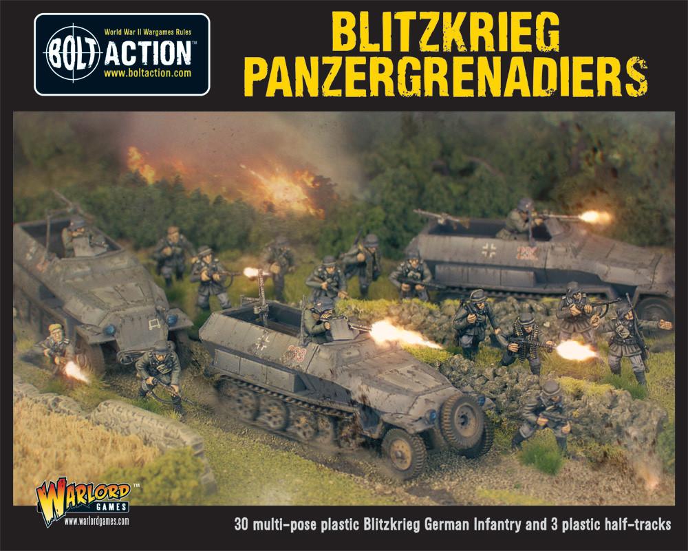 Bolt Action - Late War Panzergrenadiers (30 plus 3 hanomags) - Warlord Games | UK Bolt Action - Late War Panzergrenadiers (30 plus 3 hanomags) - Warlord Games | UK