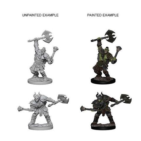D&D Deep Cuts Pathfinder Battles Half Orc Male Barbarian