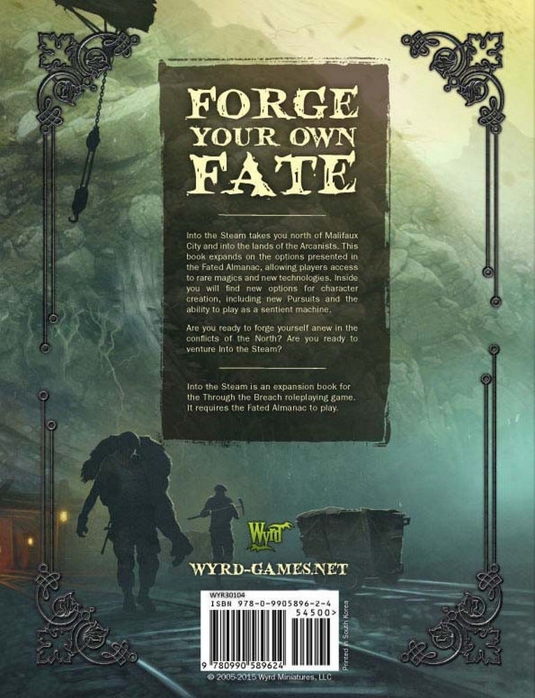Malifaux Through The Breach: Into the Steam Book