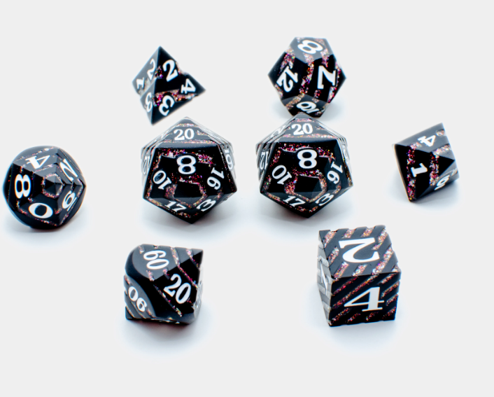 Chaos Black Dragon DnDice Set