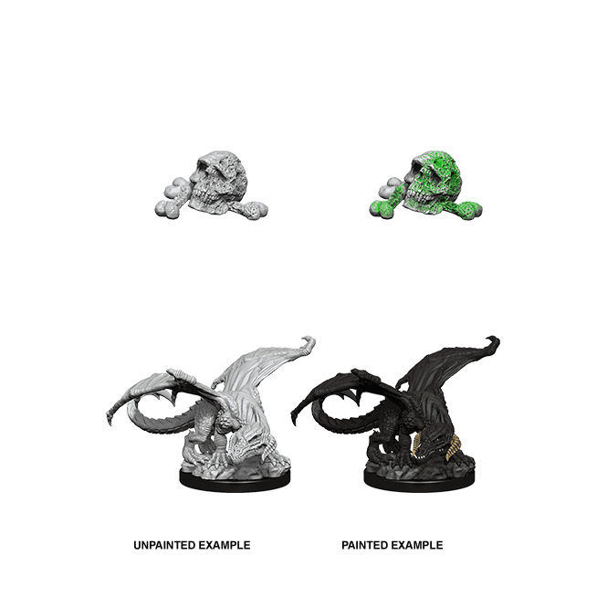D&D Nolzur's Marvelous Miniatures Black Dragon Wyrmling