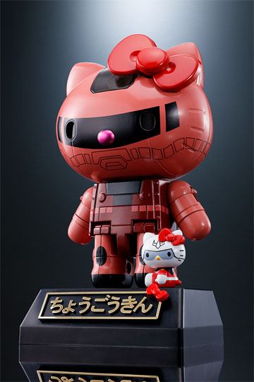 Hello Kitty Chogokin Diecast Action Figure Hello Kitty Char's Zaku II Ver. 11 cm Gundam