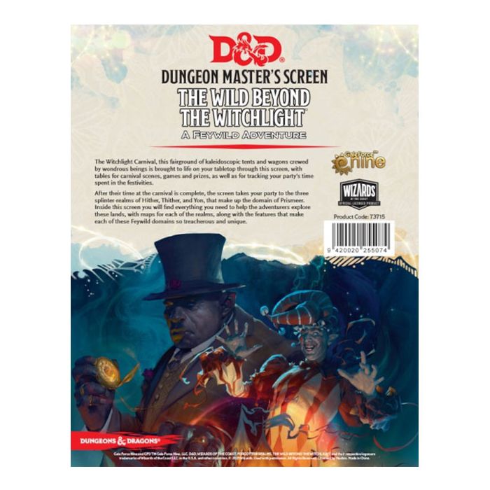 D&D The Wild Beyond The Witchlight Screen