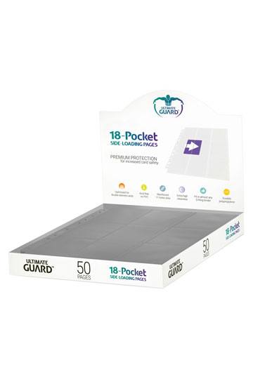 Ultimate Guard 18-Pocket Pages Side-Loading Grey (50)