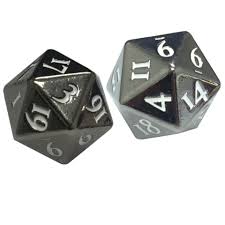 Ultra Pro Heavy Metal Dice D20 Gunmetal