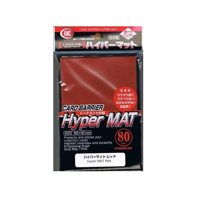KMC HYPER MAT RED SLEEVES (80)