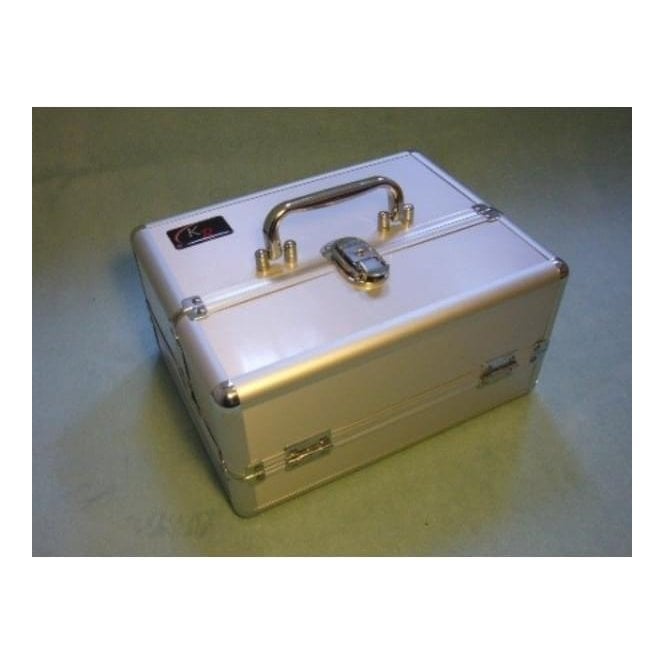KR Case Aluminium Small Half Width Silver With Pick and Pluck