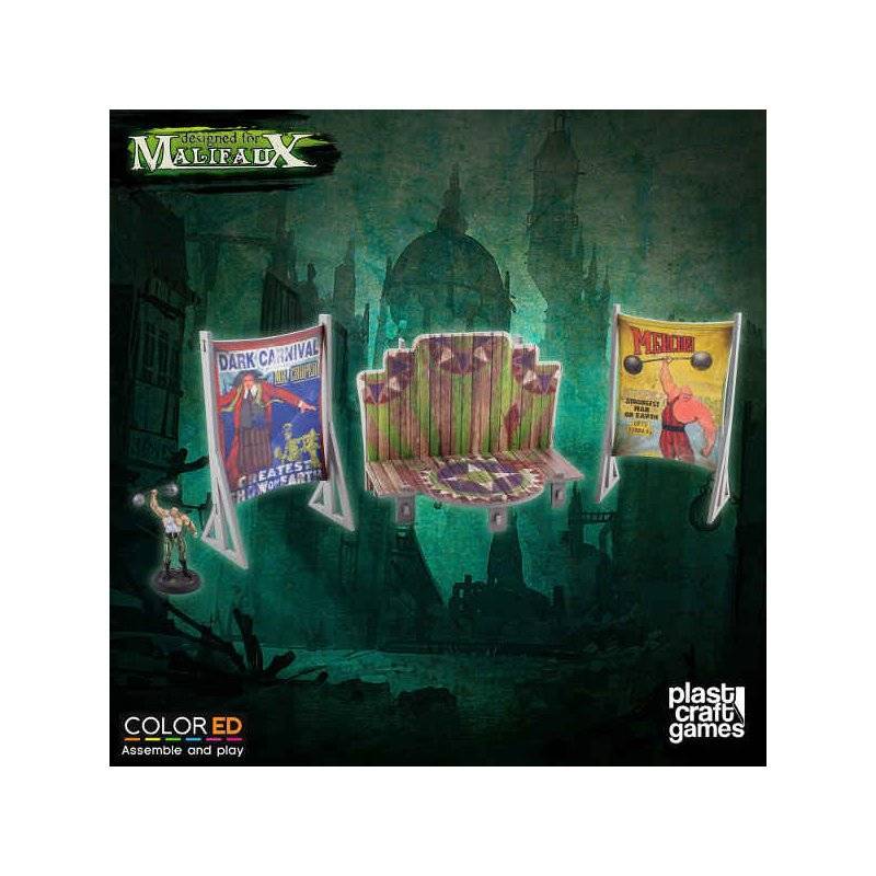 Wyrd Scenery - Dark-Carnival Circus Stage (pre-painted) - MF011
