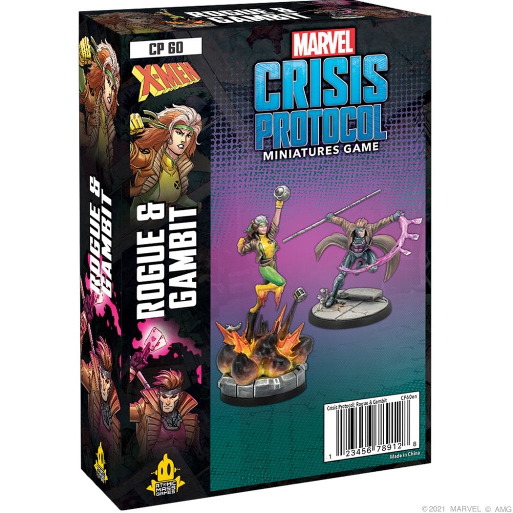 Gambit and Rogue Marvel Crisis Protocol Miniatures Game