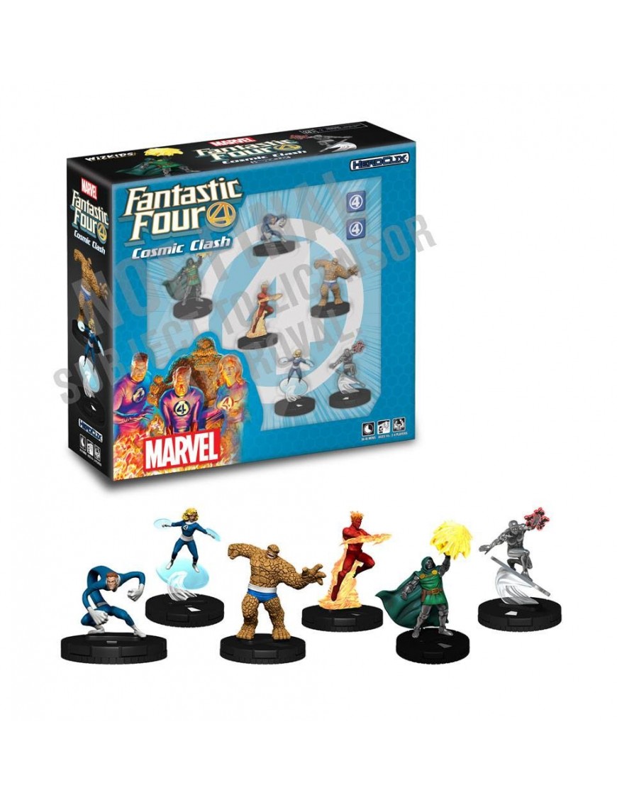 Marvel HeroClix Fantastic Four Cosmic Clash 6-Figure Starter Set