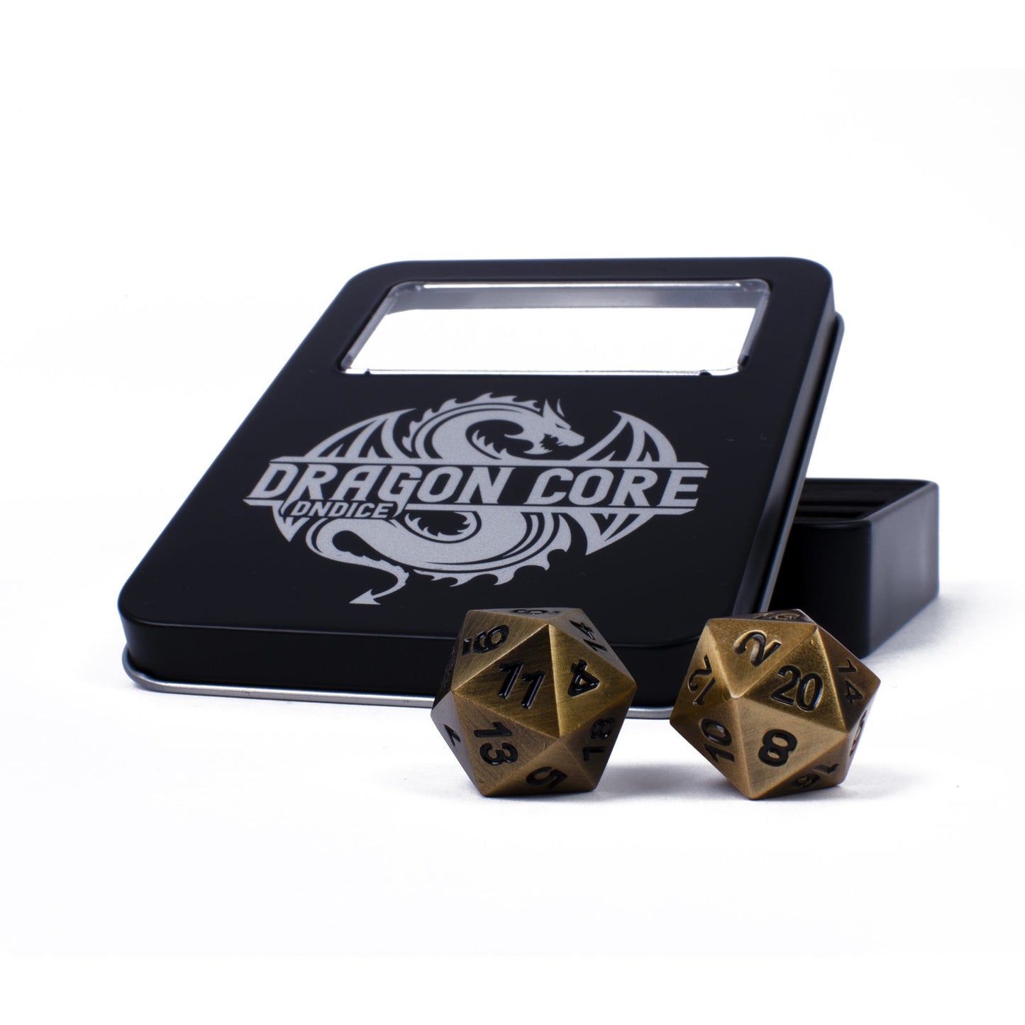 Metallic Gold Dragon DnDice Set