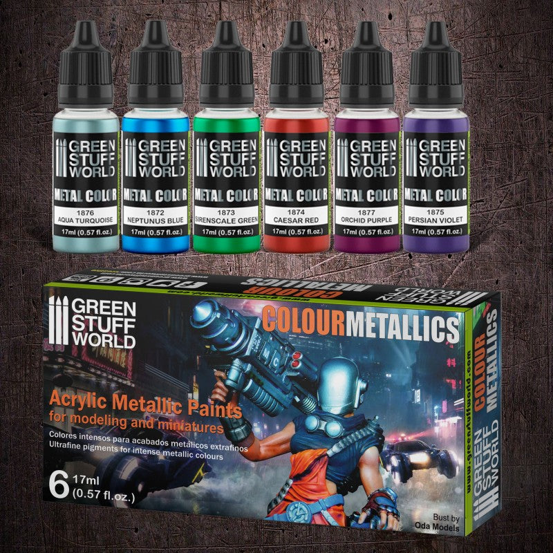 Green Stuff World Paint Set - Metallics