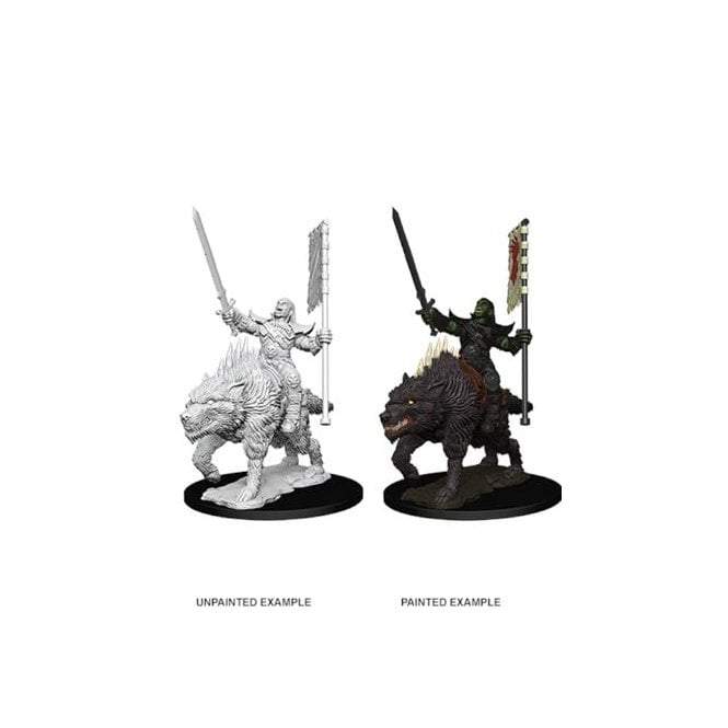 D&D Deep Cuts Pathfinder Battles Orc on Dire Wolf