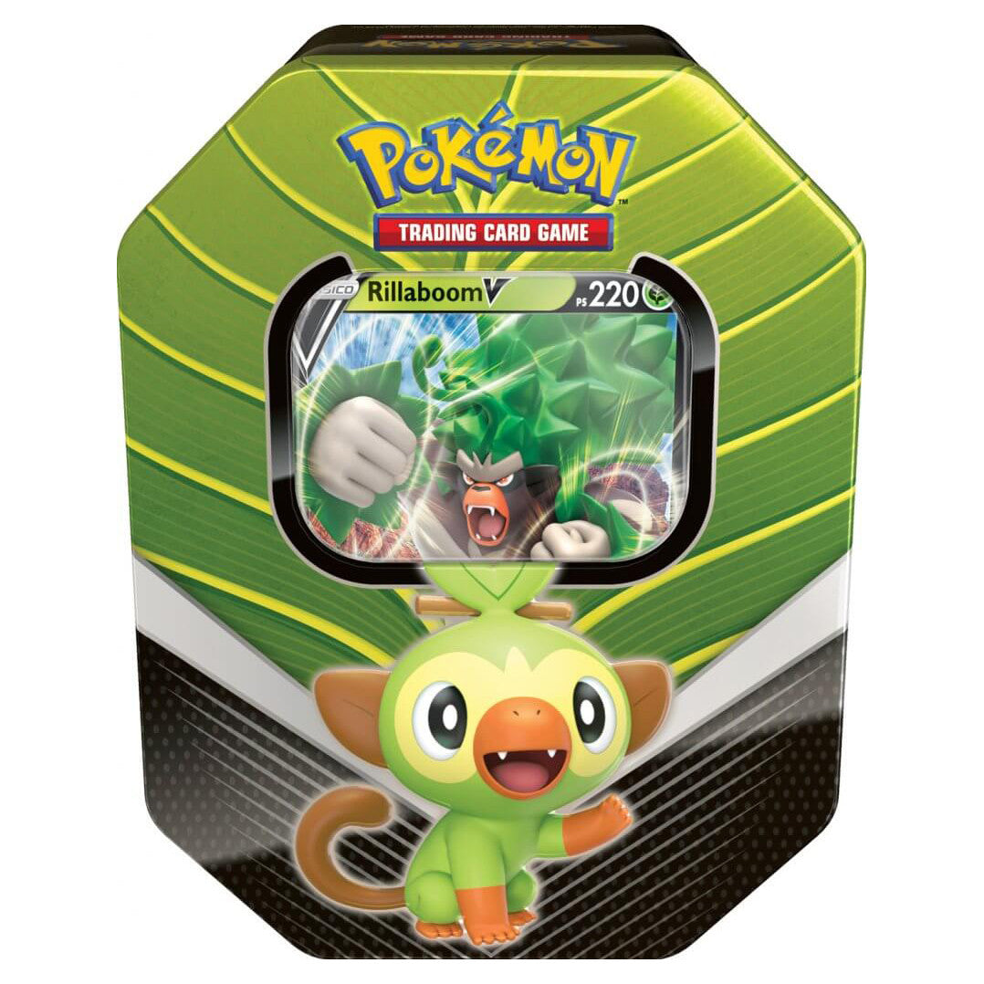 Pokemon TCG: Galar Partners Tins Rillaboom V (Spring Tin 2020)