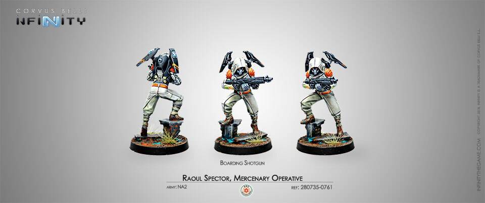Raoul Spector, Mercenary Operative (Boarding Shotgun) Infinity Corvus Belli