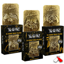 Yu-Gi-Oh! - Limited Edition 24K Gold Plated God Cards - Complete Set o Lvl Up Gaming UK Yu-Gi-Oh! - Limited Edition 24K Gold Plated God Cards - Complete Set o Lvl Up Gaming UK