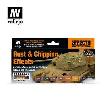 Vallejo Paint - Effects Series Rust & Chipping Effects Set 8x17ml