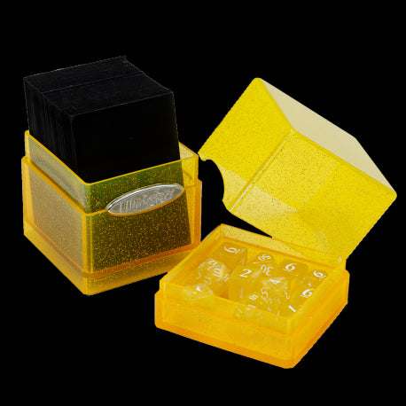 Ultra Pro Satin Tower - Glitter Yellow
