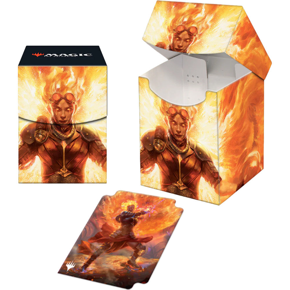 MTG: March Of The Machine 100+ Deck Box Chandra, Hope's Beacon