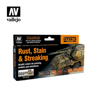 Vallejo Paint - Effects Series Rust, Stain & Streaking Effects Set 8x17ml