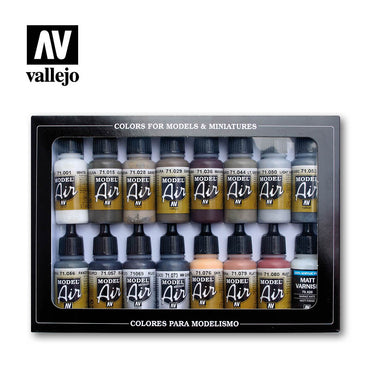 Vallejo Paint - Model Air Set Weathering Colors 16x17ml