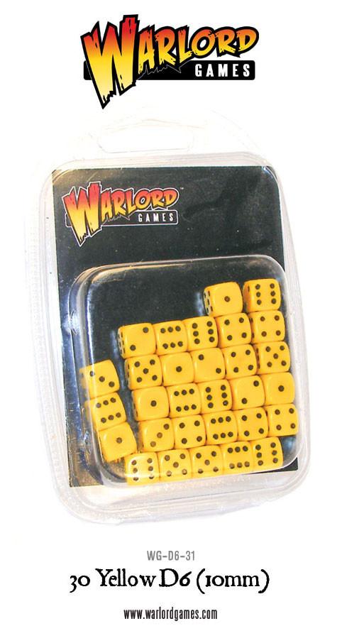 Bolt Action: Spot dice 10mm - Yellow (30)