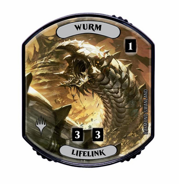 Wurm Lifelink UltraPro Relic Token Lineage Collection Magic the Gathering