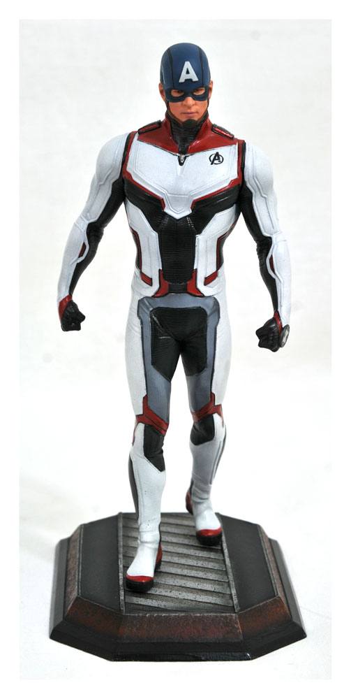 Avengers Endgame Marvel Movie Gallery PVC Statue Team Suit Captain America Exclusive 23 cm