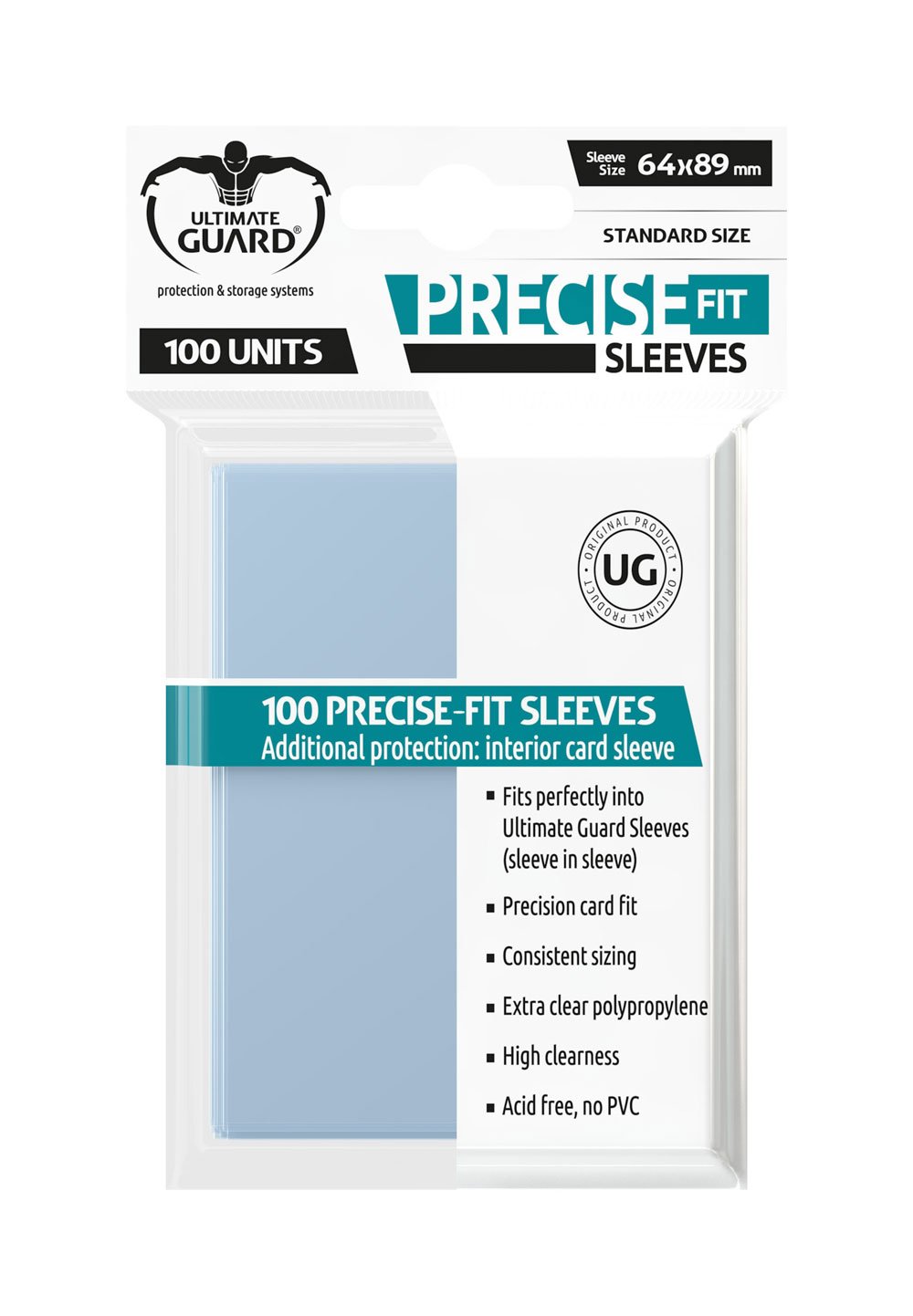 Ultimate Guard Precise Fit Sleeves Standard Size (100 sleeves)