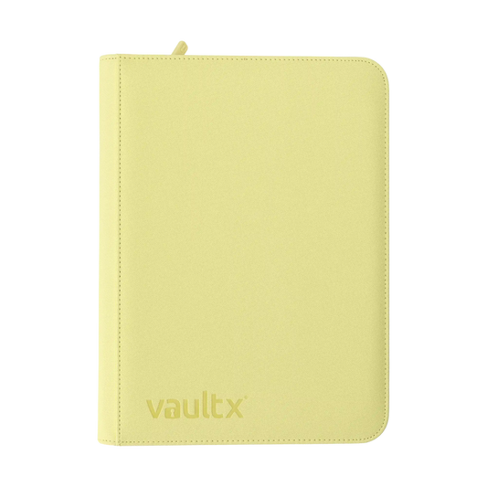 Vault X 9-Pocket Exo-Tec® Zip Binder Pastel Yellow