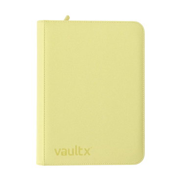 Vault X 9-Pocket Exo-Tec® Zip Binder Pastel Yellow