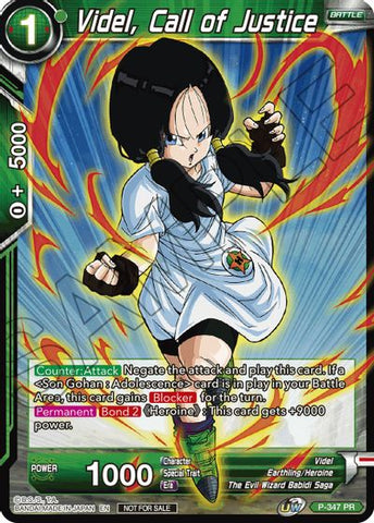 Videl, Call of Justice (P-347) [Tournament Promotion Cards]