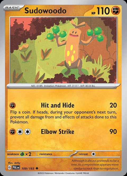 109-sudowoodo
