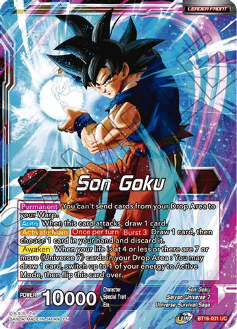 Son Goku // Son Goku, Supreme Warrior (BT16-001) [Realm of the Gods]