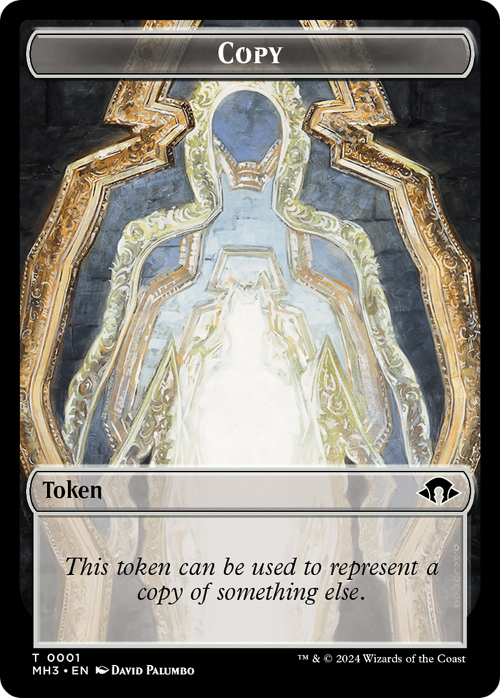 Dragon // Copy Double-Sided Token [Modern Horizons 3 Commander Tokens]