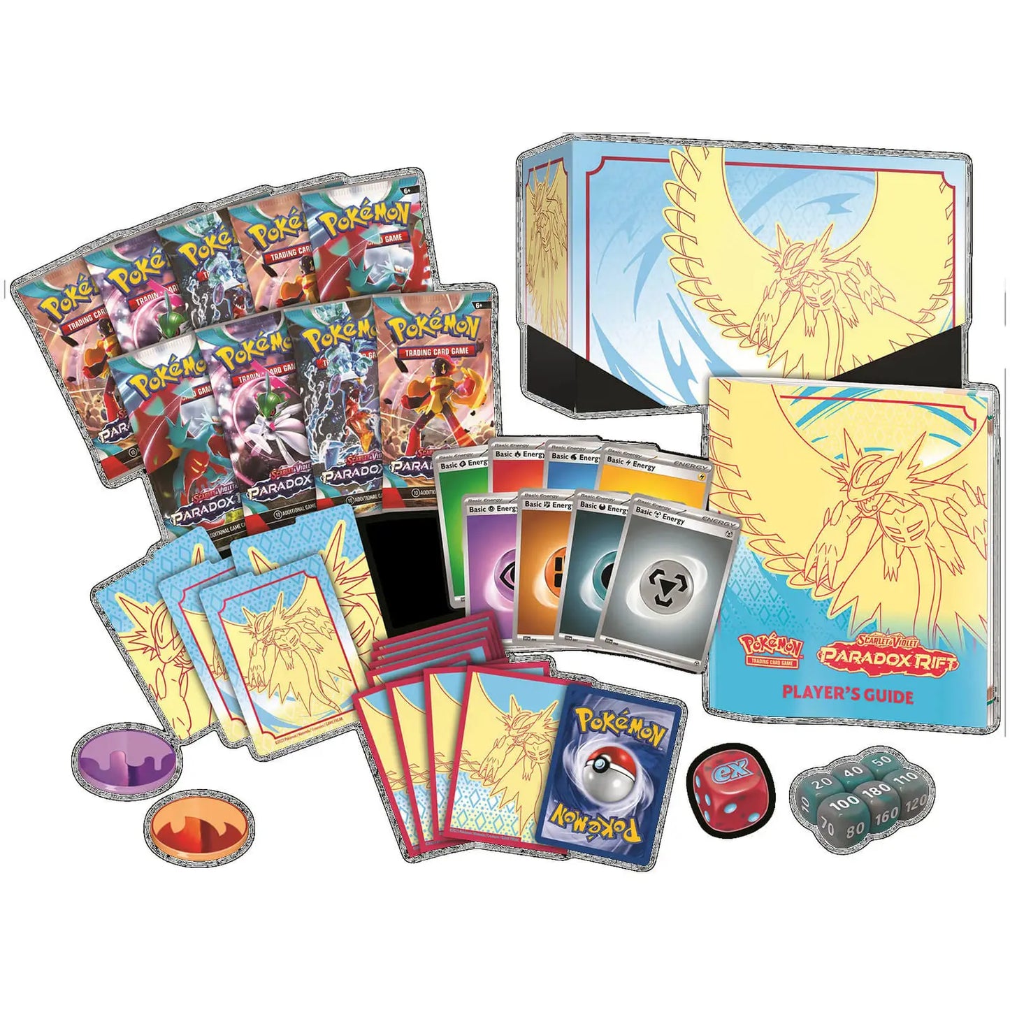 Pokémon TCG: Scarlet & Violet 4 - Paradox Rift Elite Trainer Box - Roaring Moon